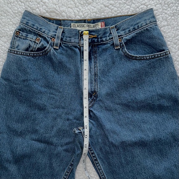 VTG LEVI’S 550 classic relaxed tapered 90s Mom jeans high waist medium wash 10 - Picture 8 of 10